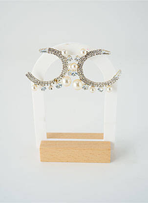 Boucles d’oreilles ornement perles argent SATINE femme