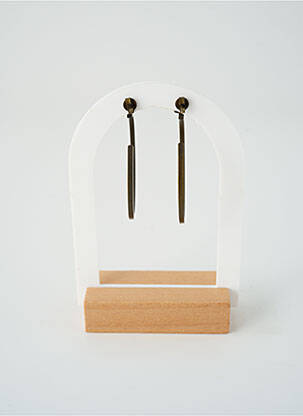 Boucles d’oreilles matériaux métal rouge SATINE femme