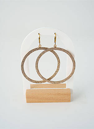 Boucles d’oreilles ornement oxyde de zirconium or SATINE femme