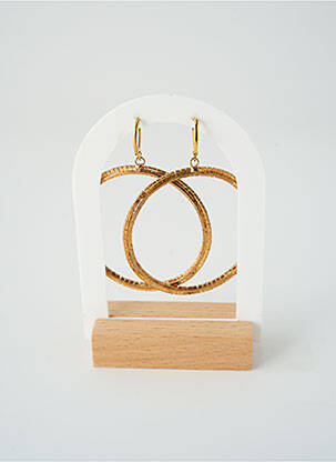 Boucles d’oreilles ornement oxyde de zirconium or SATINE femme