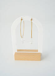 Boucles d’oreilles or SATINE femme seconde vue