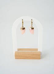 Boucles d’oreilles rose SATINE femme seconde vue