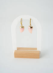 Boucles d’oreilles rose SATINE femme seconde vue