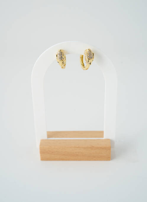 Boucles d’oreilles matériaux métal or SATINE femme
