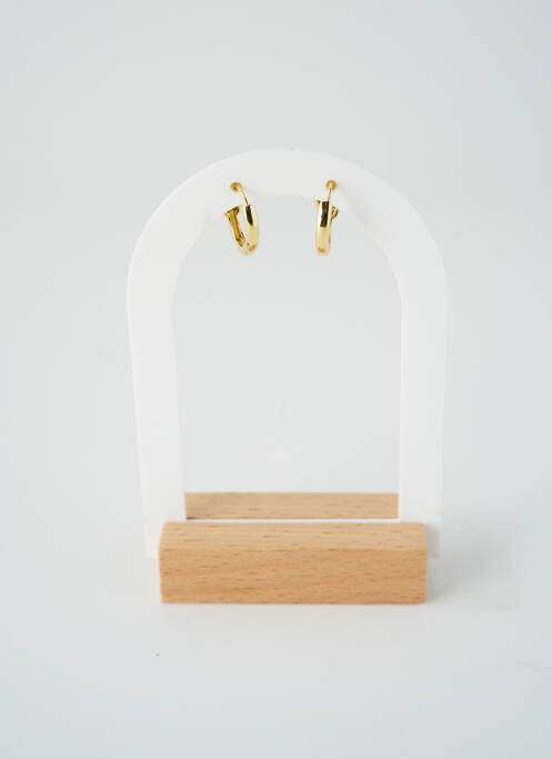 Boucles d’oreilles matériaux métal or SATINE femme