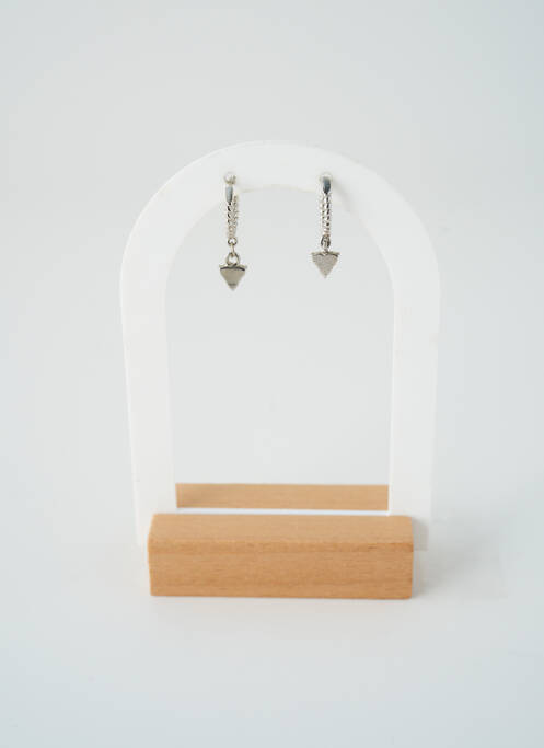 Boucles d’oreilles ornement oxyde de zirconium argent SATINE femme