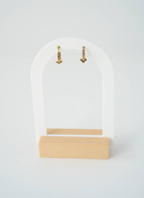 Boucles d’oreilles ornement oxyde de zirconium or SATINE femme