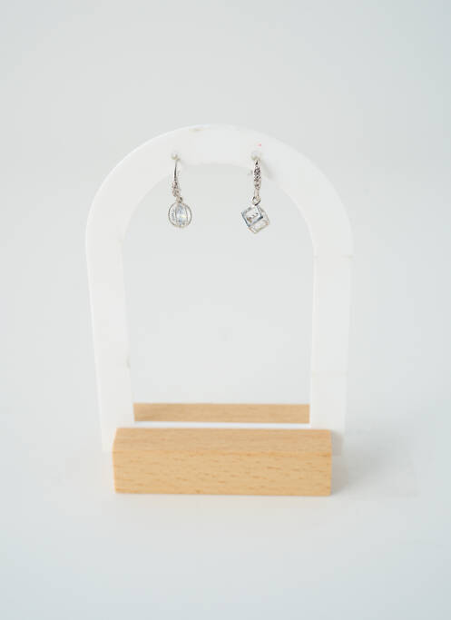 Boucles d’oreilles matériaux métal argent SATINE femme