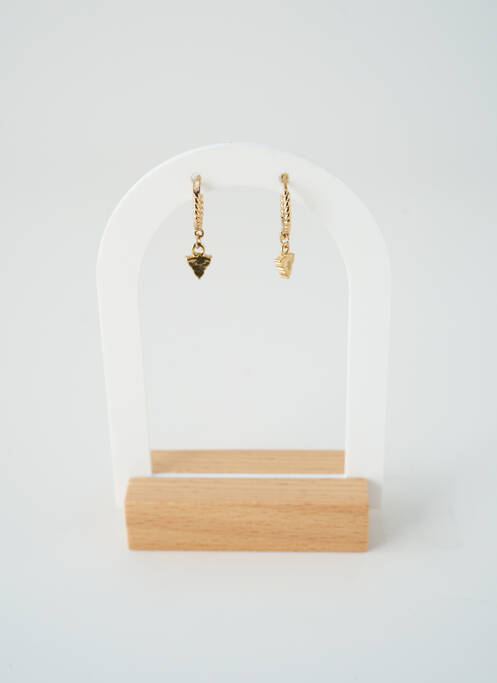 Boucles d’oreilles ornement oxyde de zirconium or SATINE femme