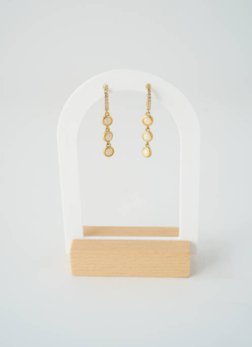 Boucles d’oreilles matériaux métal or SATINE femme