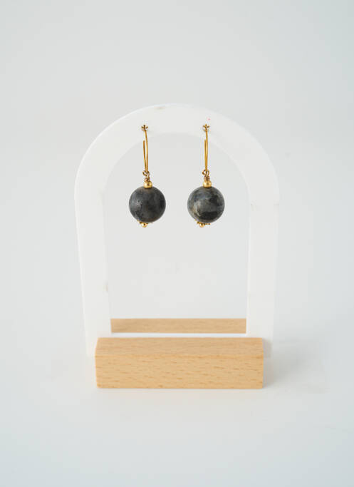 Boucles d’oreilles matériaux métal or SATINE femme