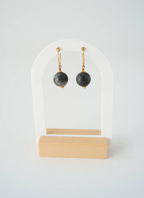 Boucles d’oreilles matériaux métal or SATINE femme