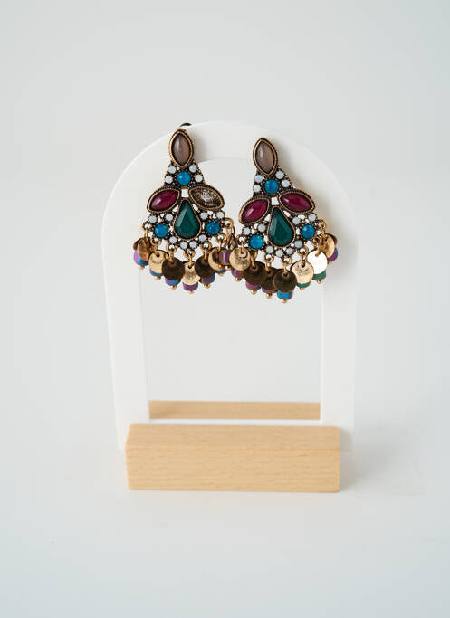 Boucles d’oreilles fermeture fermoir clips or SATINE femme