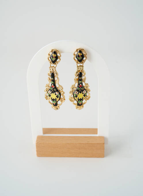 Boucles d’oreilles fermeture fermoir clips or SATINE femme