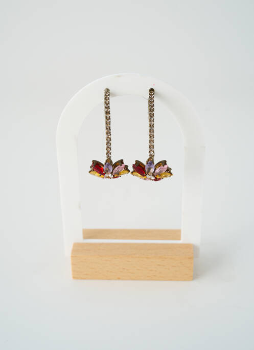 Boucles d’oreilles ornement oxyde de zirconium or SATINE femme