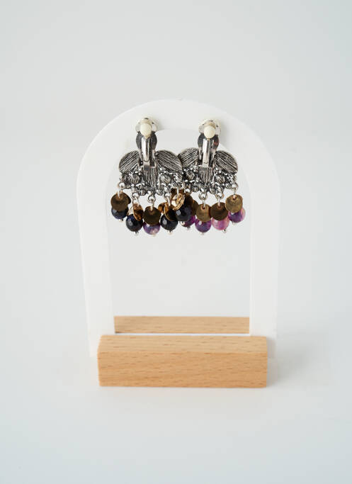 Boucles d’oreilles argent SATINE femme