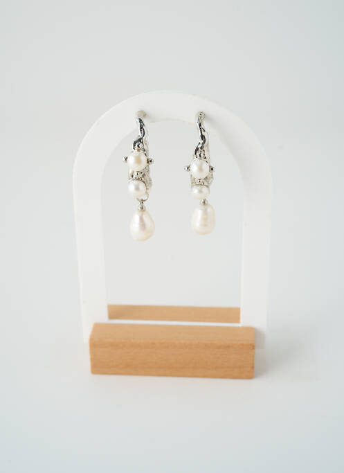 Boucles d’oreilles argent SATINE femme