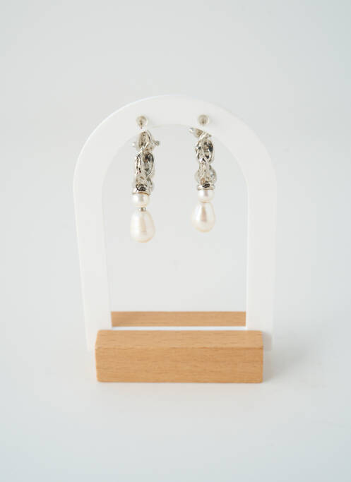Boucles d’oreilles argent SATINE femme