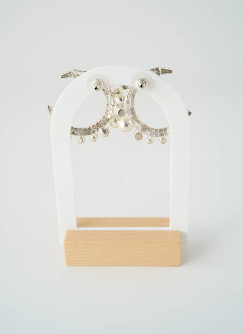 Boucles d’oreilles argent SATINE femme