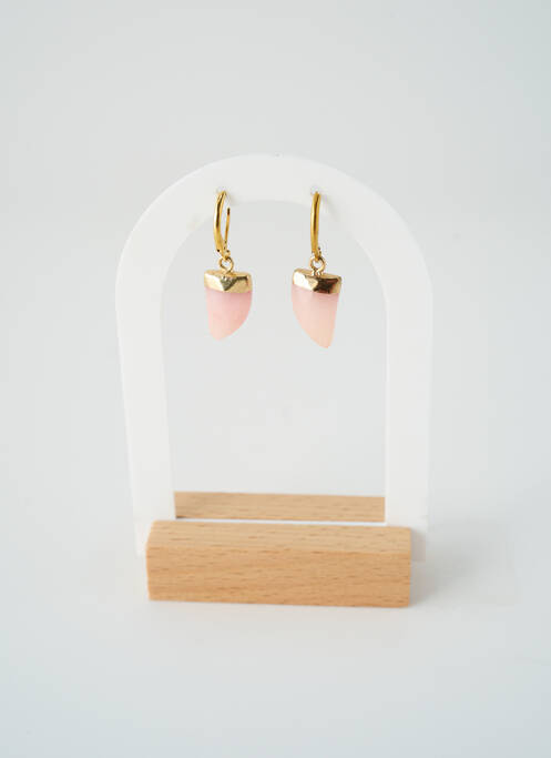 Boucles d’oreilles rose SATINE femme