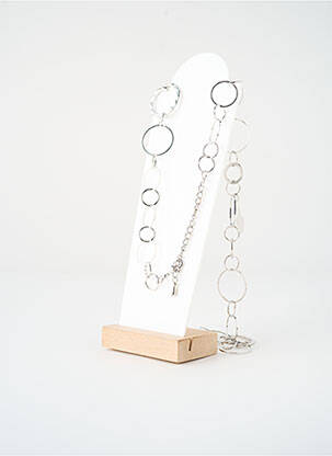 Sautoir matériaux métal argent SATINE femme