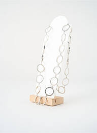 Sautoir matériaux métal argent SATINE femme