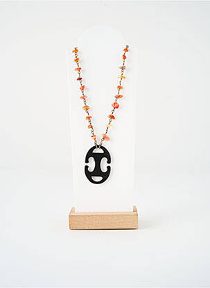 Sautoir ornement pierre orange SATINE femme