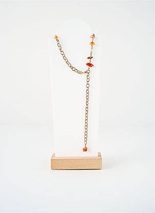 Sautoir ornement pierre orange SATINE femme