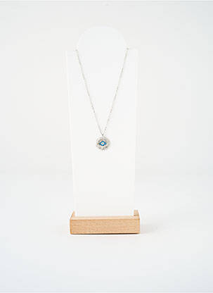 Collier ornement oxyde de zirconium argent SATINE femme