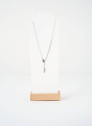 Collier ornement oxyde de zirconium argent SATINE femme