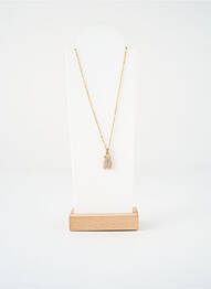 Collier ornement oxyde de zirconium or SATINE femme