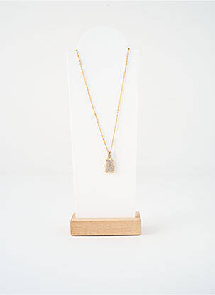 Collier ornement oxyde de zirconium or SATINE femme