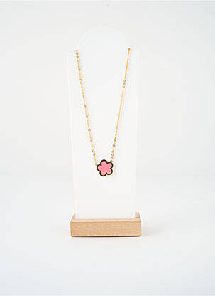 Collier matériaux métal rose VISSON femme