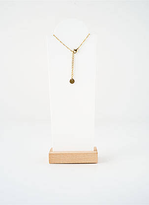 Collier matériaux métal or SATINE femme