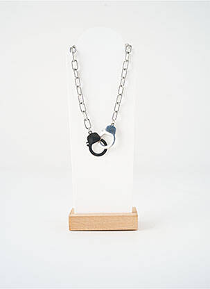 Collier matériaux métal argent VISSON femme