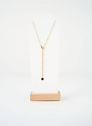 Collier ornement oxyde de zirconium or SATINE femme