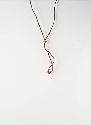 Sautoir matériaux métal marron SATINE femme