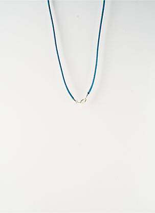 Sautoir matériaux métal bleu SATINE femme