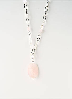 Sautoir ornement pierre argent SATINE femme