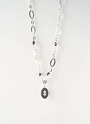 Sautoir matériaux métal argent SATINE femme