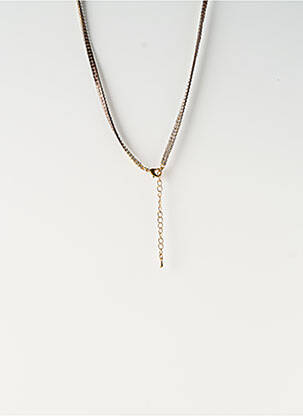Sautoir ornement oxyde de zirconium or SATINE femme