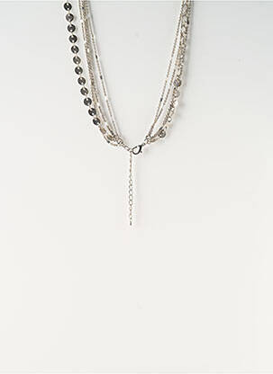 Collier matériaux métal argent SATINE femme
