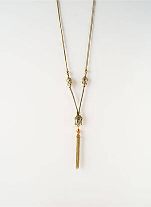 Sautoir matériaux métal or SATINE femme