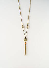 Sautoir matériaux métal or SATINE femme