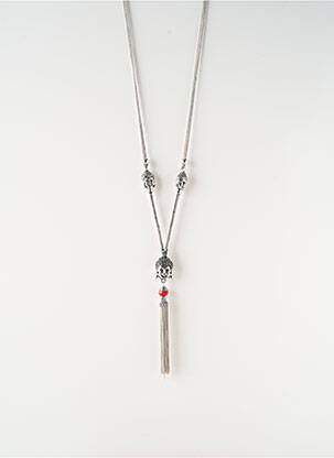 Sautoir matériaux métal argent SATINE femme
