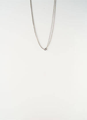 Sautoir matériaux métal argent SATINE femme