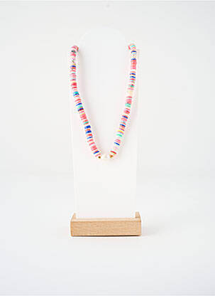 Collier rose SATINE femme