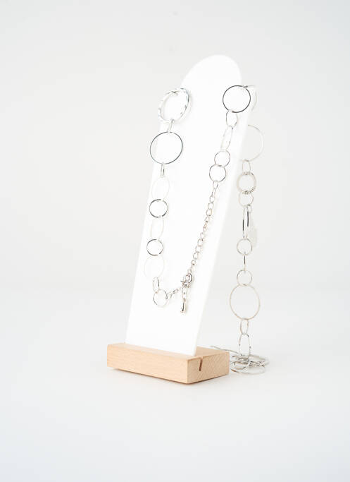 Sautoir matériaux métal argent SATINE femme