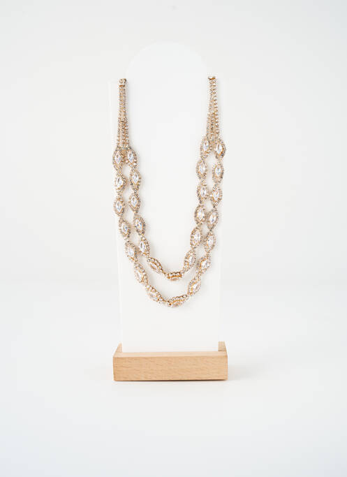 Collier ornement oxyde de zirconium or SATINE femme