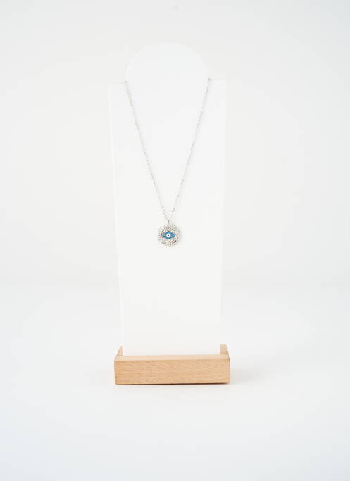 Collier ornement oxyde de zirconium argent SATINE femme